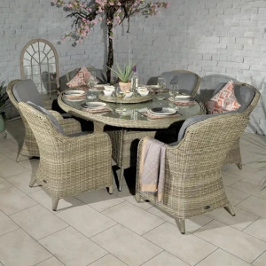 Wentworth Imperial Ellipse Dining Set - 6 Seater